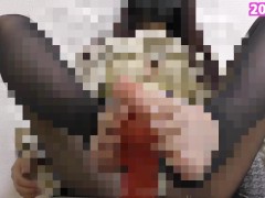【Hentai ASMR】仕事から帰ってきた彼女が黒ストッキングを破いて足コキ【足フェチ】素人 Japanese asian 個人撮影 パンスト 足裏 素足