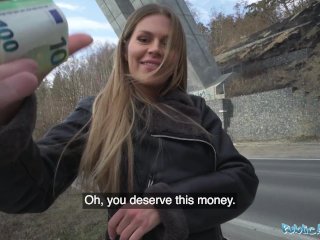 Public Agent Zlata Shine and her world class perfect boobs fucked by a stranger with a big dick