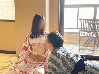 Licking her Boobs in a Yukata like a Baby at a Hot Spring Traditional Japanese Inn♡amateur Hentai