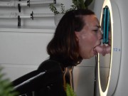Preview 6 of Gagging compilation from AnaKatana's throat training: Endurance!