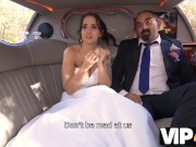 Preview 4 of VIP4K. Bride permits husband to watch her having ass scored in limo