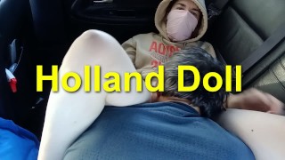 Holland Doll 108 - Duc mange et livre une jeune femme (18+) à un creampie dans la voiture (presque attrapé)