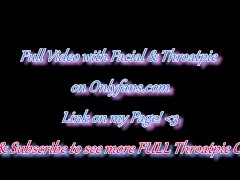 Sexy Teen in Cute Pigtails Recieves Extreme Sloppy Deepthroat Off the Bed for Facial Throatpie Combo