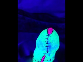 Big Dick Frankenstein Body Paint Cosplay Corrida Blacklight