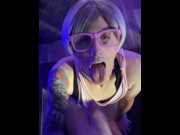 Preview 4 of Sissy Kara Sucks Cock and Swallows A Load of Cum