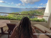 Preview 6 of THICK ASIAN MILF FUCKED ON BALCONY IN HAWAII (EPISODE 1)
