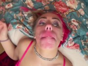 Preview 3 of Amazing intense Deepthroat finishing with throbbing Throatpie PT 1 FULL VIDEO ON ONLYFANS p0rnellia