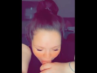 tattooed women, vertical video, sucking dick, blowjob