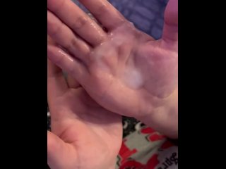 domme, pov, exclusive, cum in hand