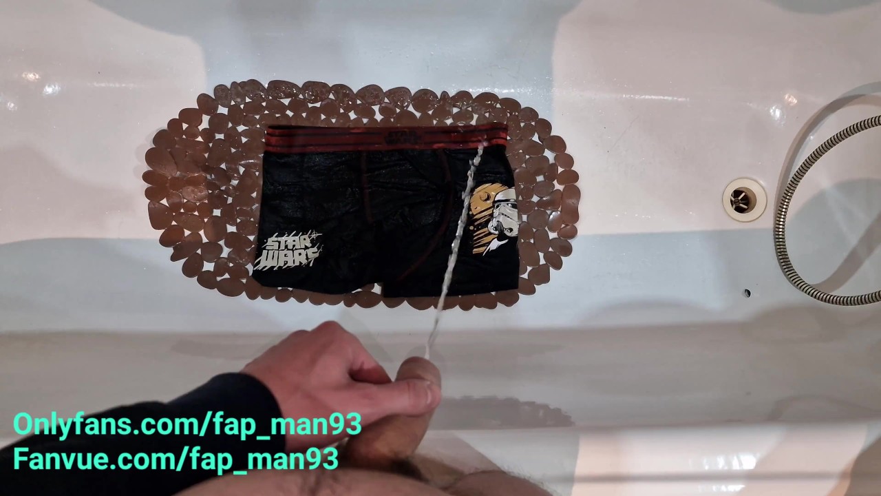 Bathroom Scene I Pissing on my Star Wars Underwear 4K 2160p  