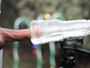 Preview 5 of A merry Christmas outdoor hard cock milking