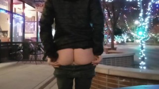 Downtown Pissing And Flashing