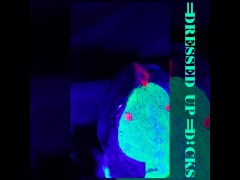 Blacklight Snake Cosplay Cumshot