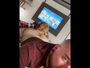 Preview 1 of HUNG Straight Country Man Breeds Hairy Cub Boy Bareback In Hotel Room Anonymous Hookup With Raw Cock