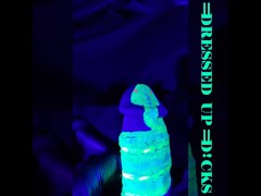 Blacklight Body Painting Snake Dick Cosplay Timelapse