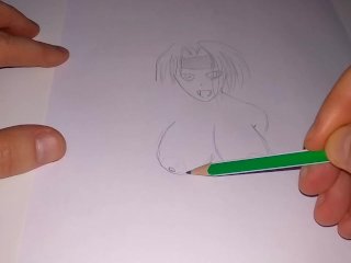 cock ride, anime, japanese big tits, drawing