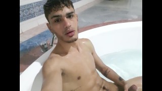 Venezolano Bathing And Masturbating