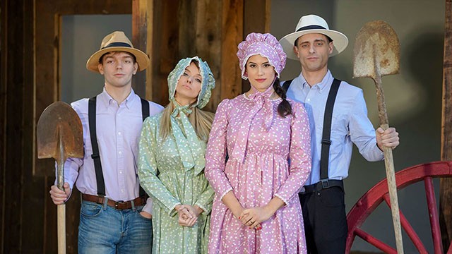 640px x 360px - Busty Step Moms Pristine Edge & Penny Barber Swap and Bang Hard their Amish  Step Sons - MomSwap - Pornhub.com