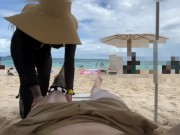 Preview 3 of He fucks the masseuse on the beach, a hot Latina (Athenea Samael and Eros_08)