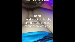 The bull (myself) banging the desi hotwife while the cuck lay beside her