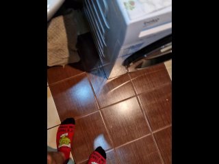 Christmas is coming, so I pee on my holiday underwear  4K