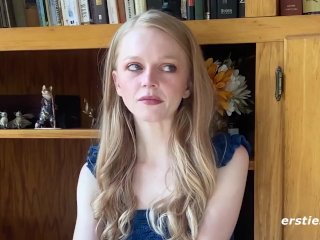 Ersties: Nervous Blonde Babe Enjoys Sexy Discipline Sessions