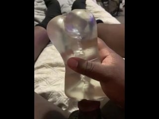 pocket pussy, exclusive, cumshot, solo male