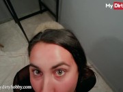 Preview 3 of MyDirtyHobby - Brunette amateur loves a cumshot on her pussy and mouth POV