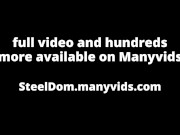 Preview 1 of mean futa Domme pegs you in your diaper - full video on SteelDom Manyvids