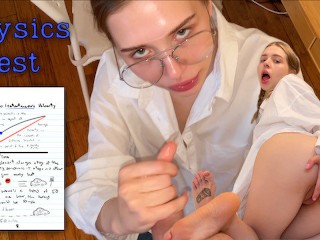 Physics Professor is Fucking a Student. little Slut is Swallowing Cum