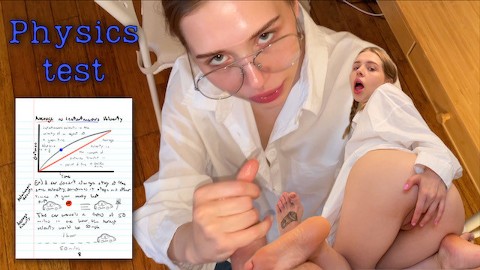 Physics professor is fucking a student. Little slut is swallowing cum