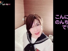 セーラー服 後編💛アナルでイキました💛おもちゃ挿入💛オナ、変態、女装 - Screenshot 1 of 16 - Crossdresser