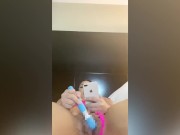Preview 6 of I made myself cum while watching a video of my best friend getting fucked
