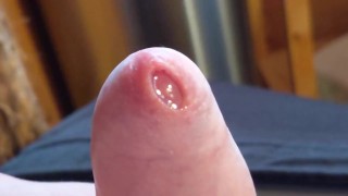 Extremely Close-Up Shots And Gentle Play With A Small Cock Result In A Week-Long Cum From A Tight Foreskin