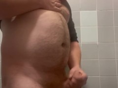 In a train station with bathroom door open, hoping someone joins me part 1/2