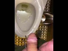 Working Christmas event and pissed all over the seat rich clients servant restroom accidentally wet