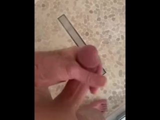 Masturbating in Shower while Babysitter Watching