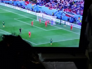 Eu Transo com Meu Vizinho Enquanto Vemos Portugal x Uruguay Na TV. Copa De Mundo Qatar 2022