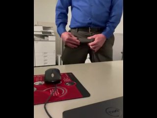 Cum at the office