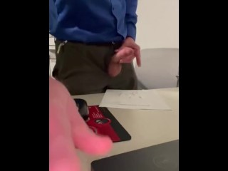 Cum at the Office