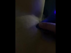 Pussy penetrated and pleasured by toy