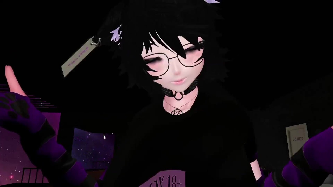 goth stranger sucks and fucks you at VR party