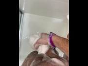 Preview 4 of POV: playing with my big dick in the shower