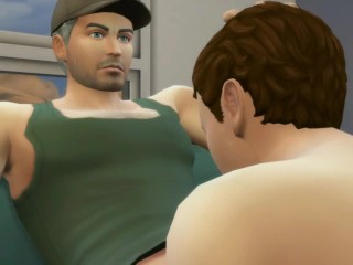 Gozando Em Breve! - Lições Para Ele Trailer - Áudio Erotica - Sims XXX - Papai Fode Twink