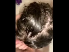 Blowjob in the shower