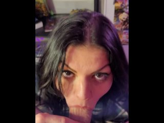 4K 60FPS - The hot nerd next door licks, sucks, and deepthroats your cock till you cum.