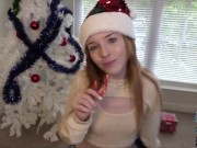 Preview 3 of Christmas Blowjob with Madi Collins