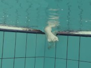 Preview 2 of Sexy blonde swimming mermaid Katya