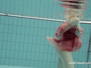Preview 5 of Sexy blonde swimming mermaid Katya