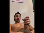 Preview 1 of Rubbing my fat dick until I cum